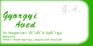 gyorgyi aved business card